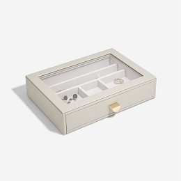 PEBBLE OATMEAL CLASSIC RING/BRACELET DRAWER GLASS 