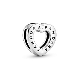 Heart sterling silver clip charm/Серебряная клипса-шарм