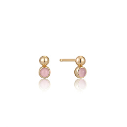 925 Sterling Silver Earring/E045-01G-RQ