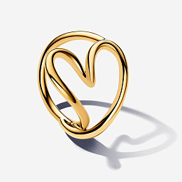 PANDORA Gold Plated metal blend Ring / 163288C00-52
