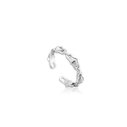 Silver Spike Adjustable Ring /R025-02H