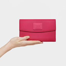 PU.COT,WALLET L.FLAP T LUCIA FUCHSIA