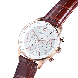 PIC 2.0 SS23 S.WHITE,BROWN LEATHER BAND