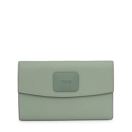 PU.COT,WALLET L.FLAP T LUCIA  STONE GREY