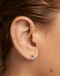 PG Blue Lily Single Earring 
