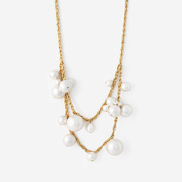Temple Muse Pearl Statement  Necklace /N1404-02-154
