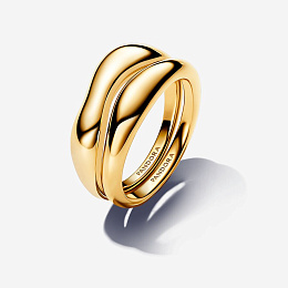 PANDORA Gold Plated metal blend Ring / 163264C00-56