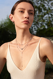 Ania Haie Rhodium plated Necklace / N053-01H