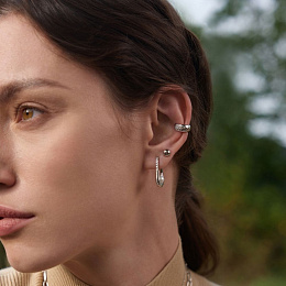 Ania Haie Rhodium plated Earring / E054-04H