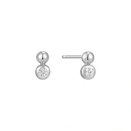 925 Sterling Silver Earring/E045-01H-CZ