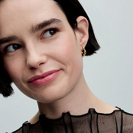 PANDORA Gold Plated metal blend Earring / 263269C00