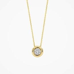 Blush Lab-Grown Diamond 14K Gold Necklace / LG3007Y