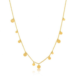 GEOMETRY MIXED DISCS NECKLACE