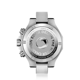 Delfin / fixed bezel / double o'ring for crown / double caseback / stainless steel / black dial / me