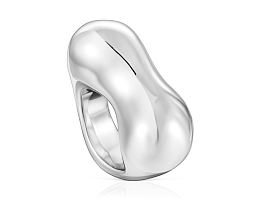 SILVER RING 30MM HEART N14