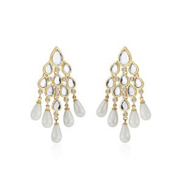 Paradise Dew Pearl Chandelier Earrings /E1620-20-108