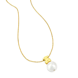 18KT GOLD CHOKER CULTURED PEARL CHAIN