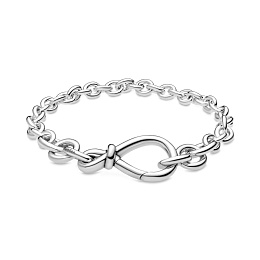 Infinity sterling silver bracelet /598911C00-20