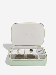 Sage Green Jewellery & Accessory Travel Box