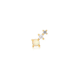 925 Sterling Silver Single Earring/E047-02G