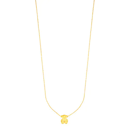 18KT GOLD PENDANT AND CHAIN FR30