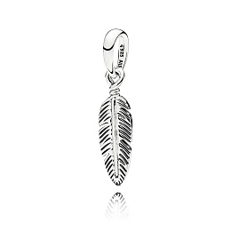Feather silver pendant/Серебряная подвеска Перо