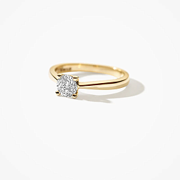 Blush Ring LG Diamonds