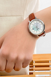 ANALOG WATCH 0 JWL SS LEATHER STRAP /ES5090