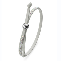 Bracelet Solidarity grey crystal /39002GR